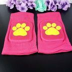 Hot Pink Paw Knee Pads