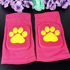 Hot Pink Paw Knee Pads