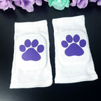 White Paw Knee Pads