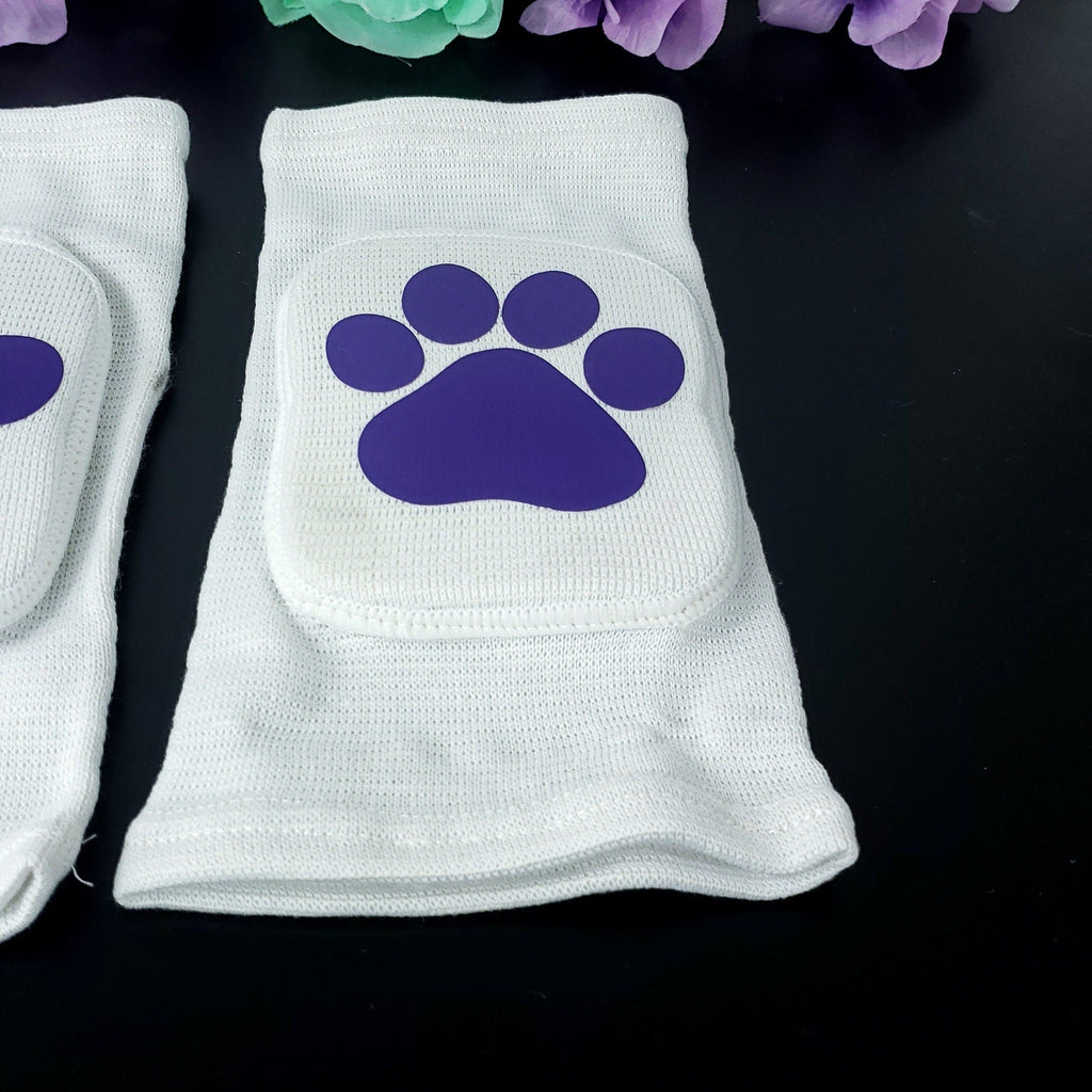 White Paw Knee Pads