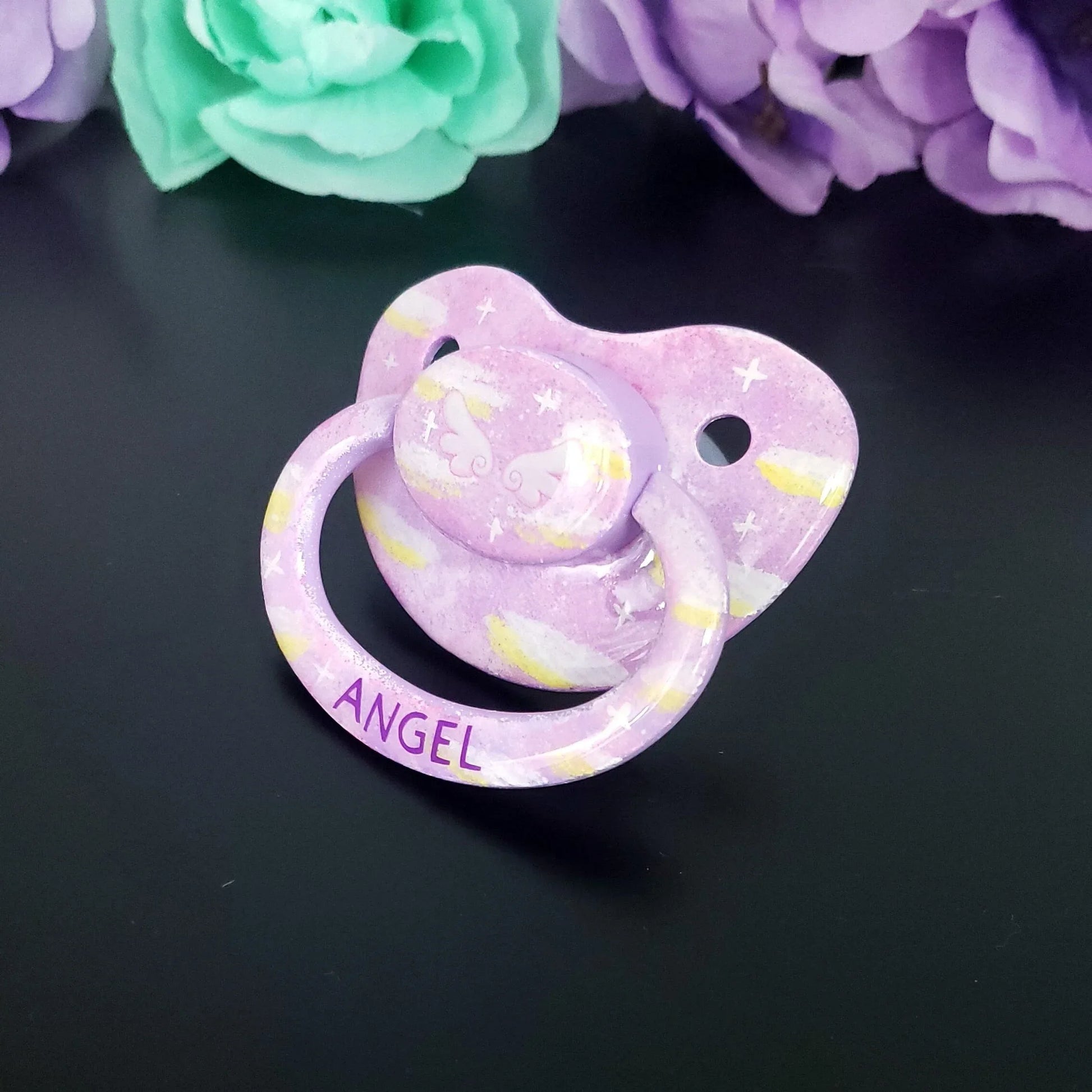 Hand Painted Adult Pacifier - Princess - Puppy's Aesthetics