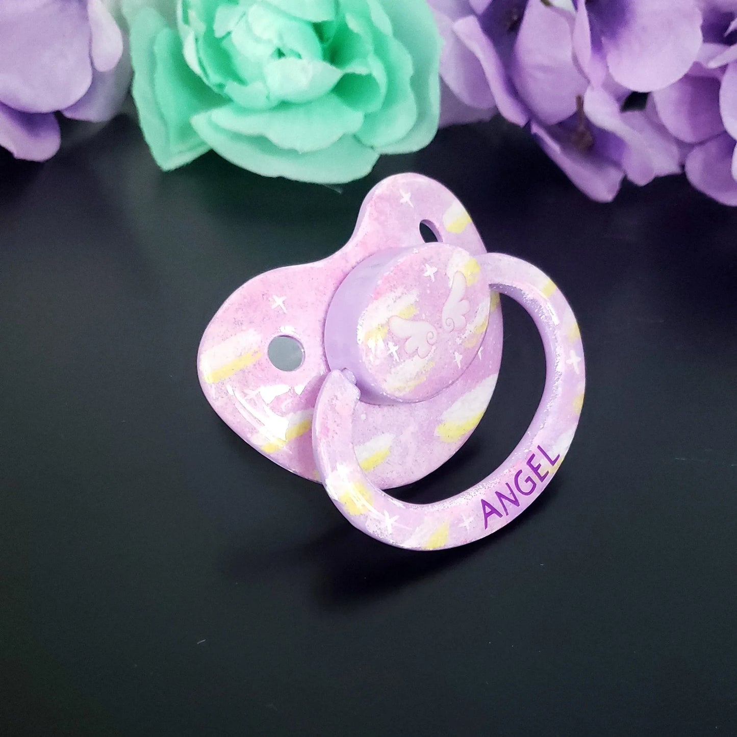Hand Painted Adult Pacifier - Princess - Puppy's Aesthetics