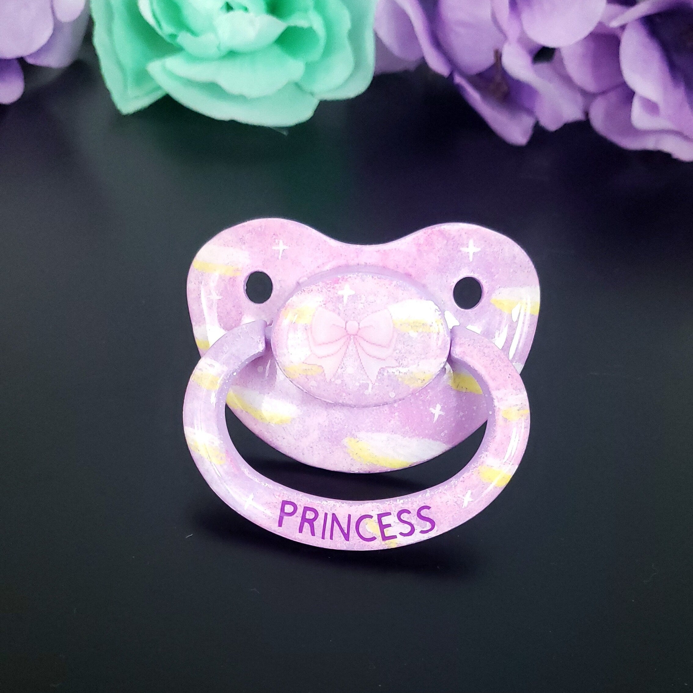Hand Painted Adult Pacifier - Princess