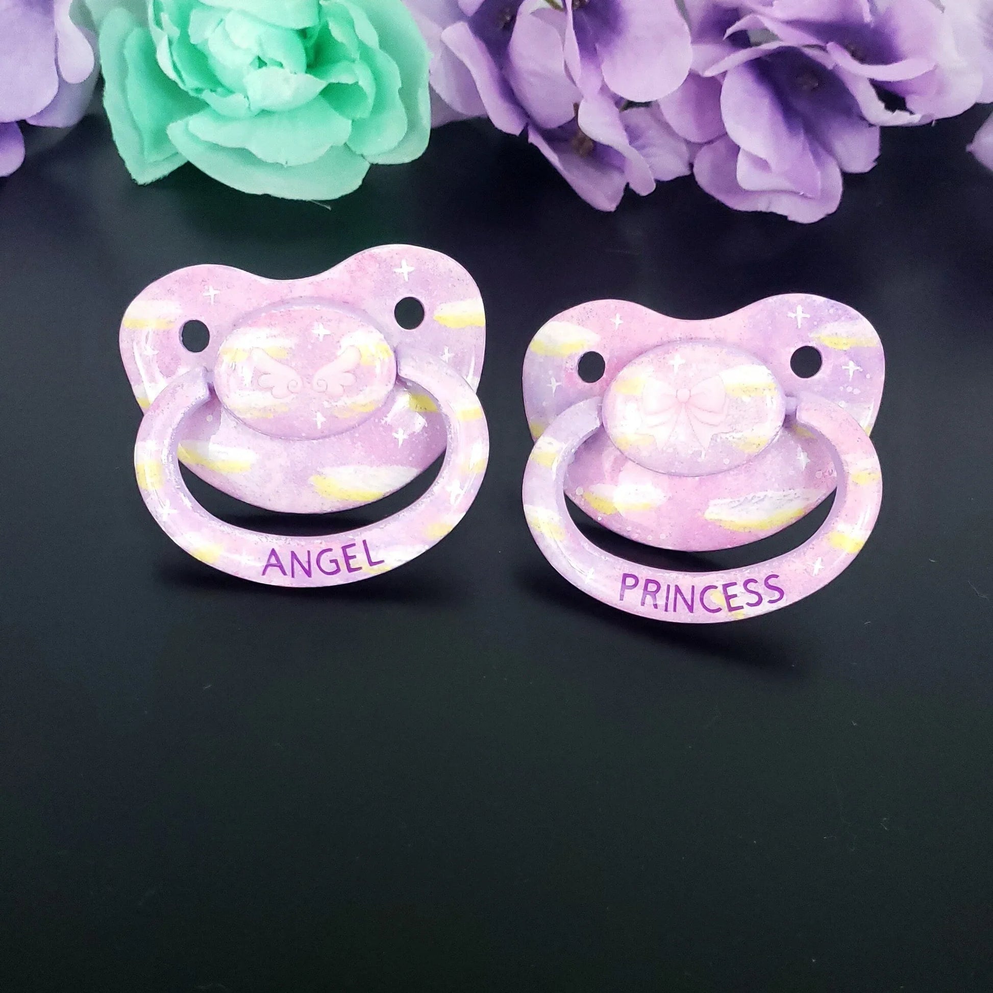 Hand Painted Adult Pacifier - Princess - Puppy's Aesthetics