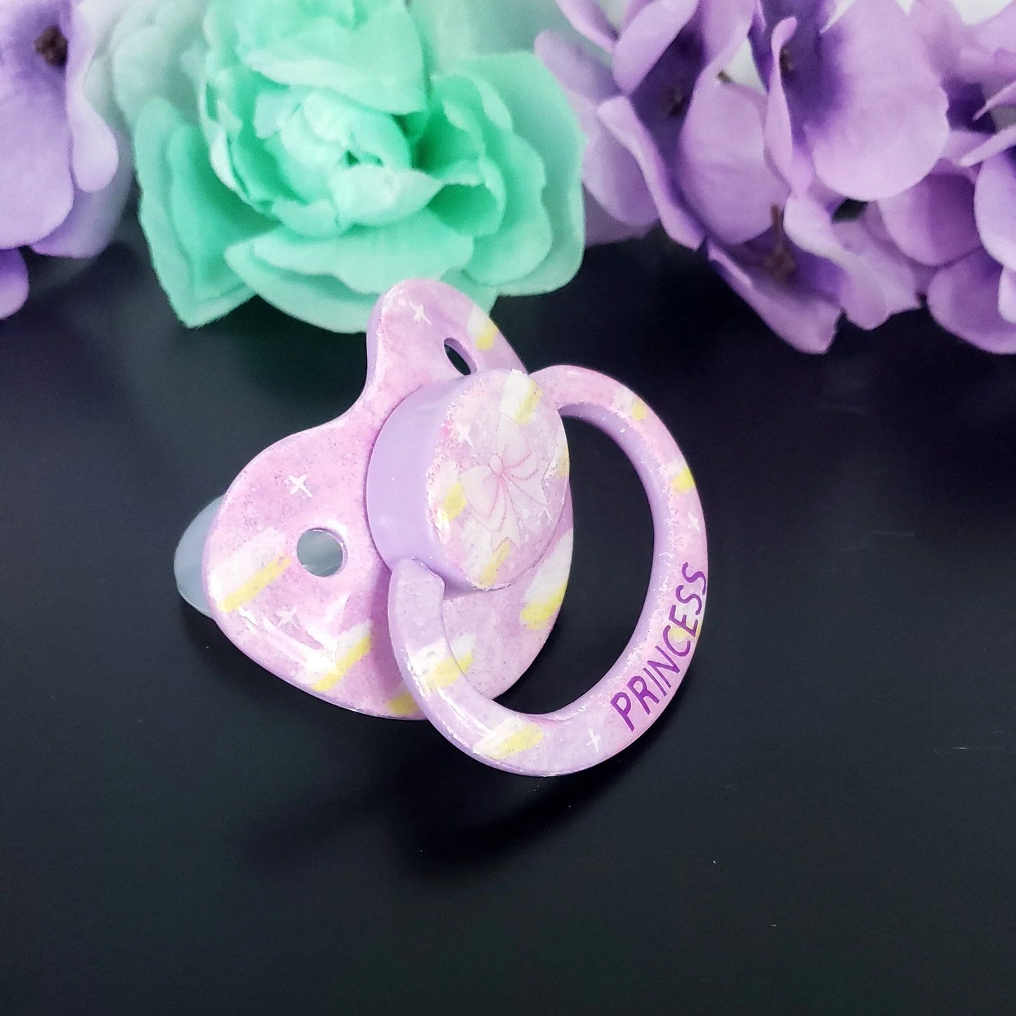 Hand Painted Adult Pacifier - Princess - Puppy's Aesthetics