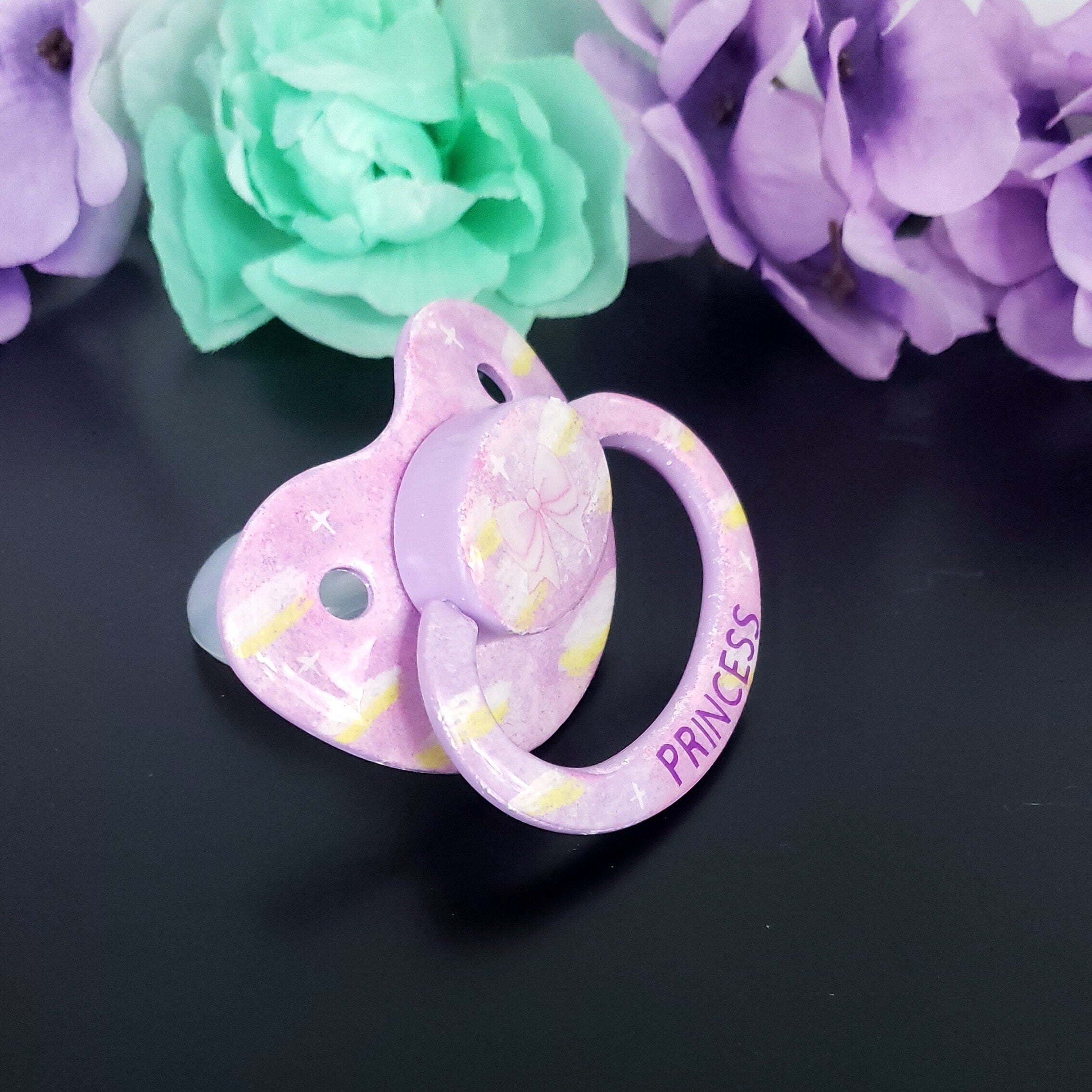 Hand Painted Adult Pacifier - Princess