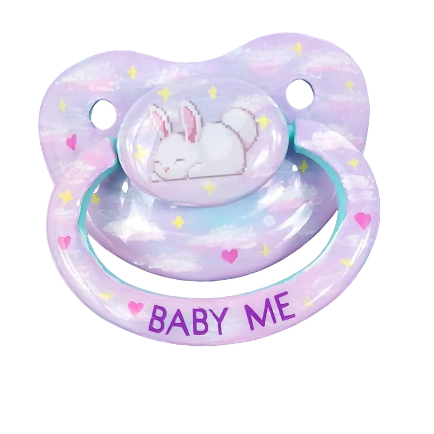 Hand painted Adult Pacifier - Baby Me