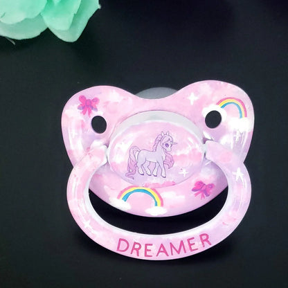 Hand Painted Adult Pacifier - Dreamer - Puppy's Aesthetics
