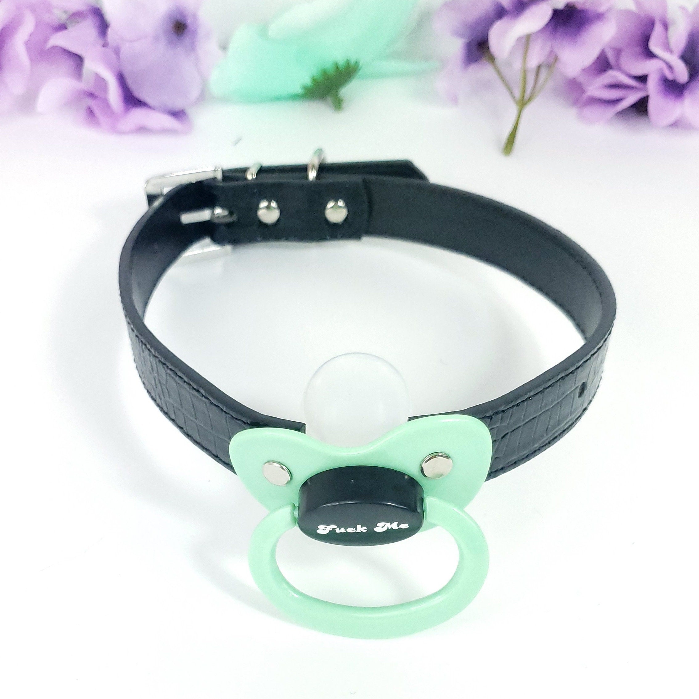 Fuck Me Green Adult Pacifier Gag