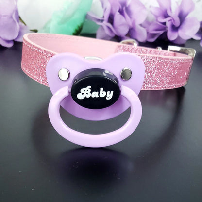 Baby Adult Glitter Pacifier Gag - Puppy's Aesthetics