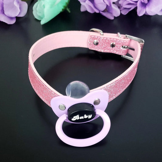 Baby Adult Glitter Pacifier Gag - Puppy's Aesthetics