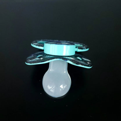 Hand Painted Adult Pacifier - Sleepy Bunny - Puppy's Aesthetics