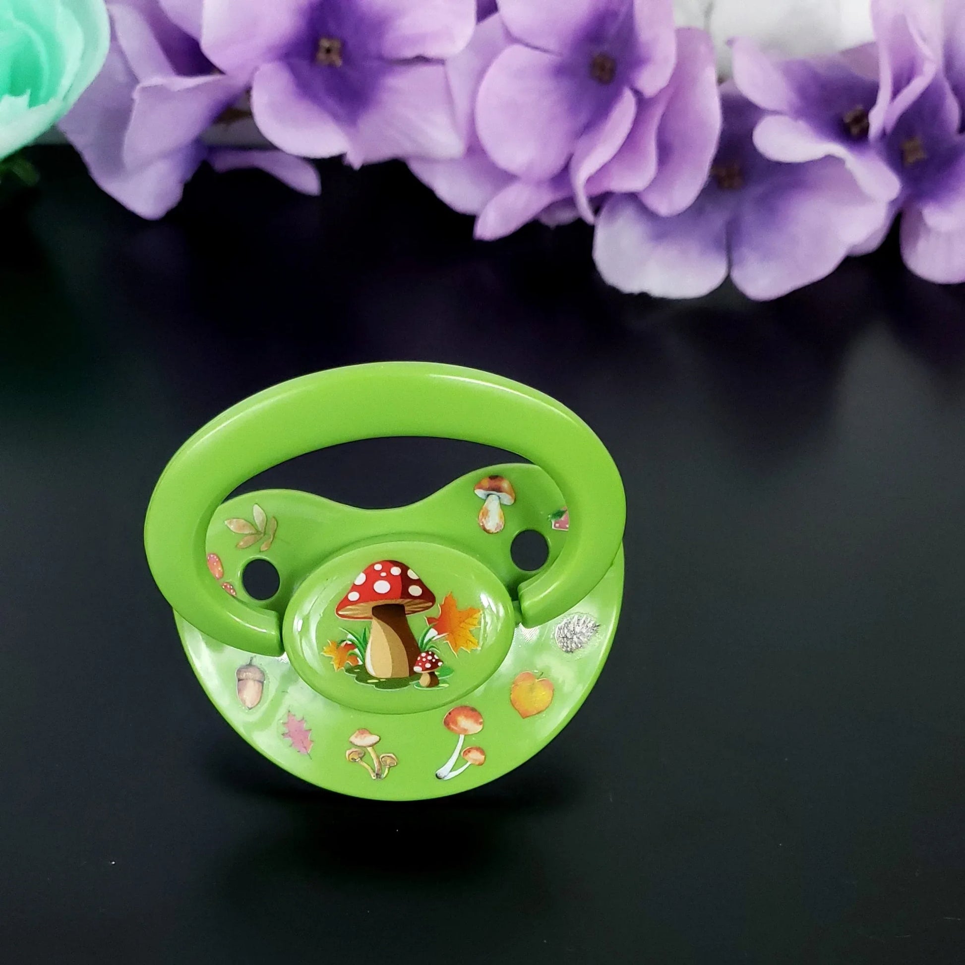 Deco Adult Pacifier - Mushrooms - Puppy's Aesthetics