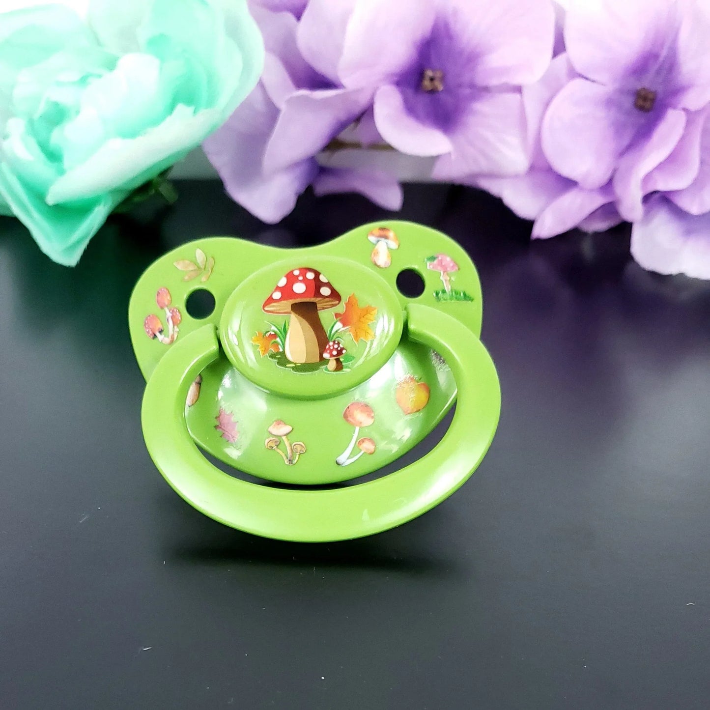 Deco Adult Pacifier - Mushrooms - Puppy's Aesthetics