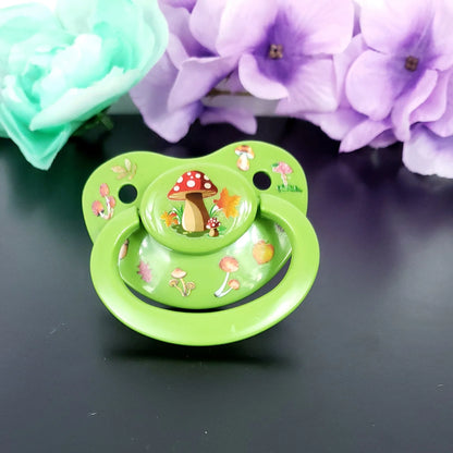 Deco Adult Pacifier - Mushrooms - Puppy's Aesthetics