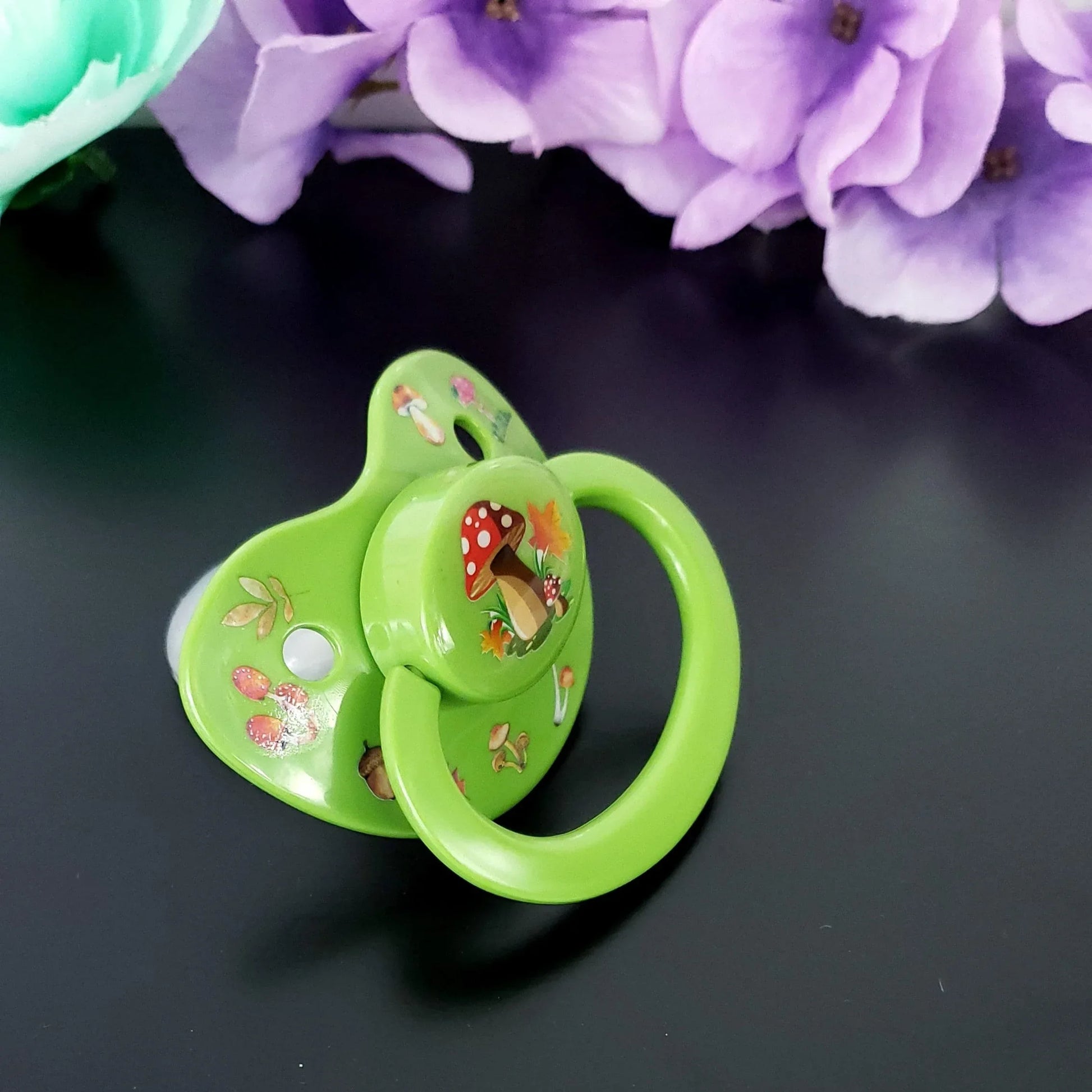 Deco Adult Pacifier - Mushrooms - Puppy's Aesthetics