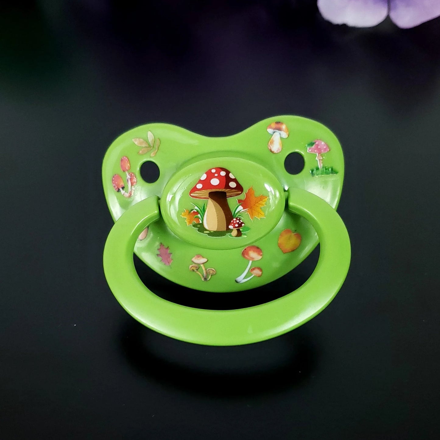 Deco Adult Pacifier - Mushrooms - Puppy's Aesthetics