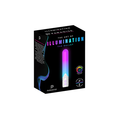 Illumination Bullet by Paradise: App-Controlled RGB Waterproof Vibrator