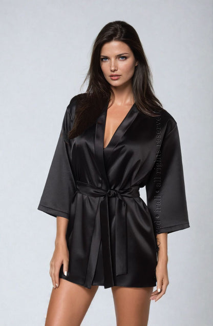 Aria Dressing Gown (Black)