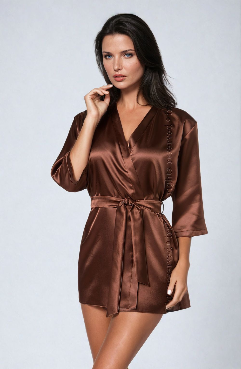 Aria Dressing Gown (Chocolate)