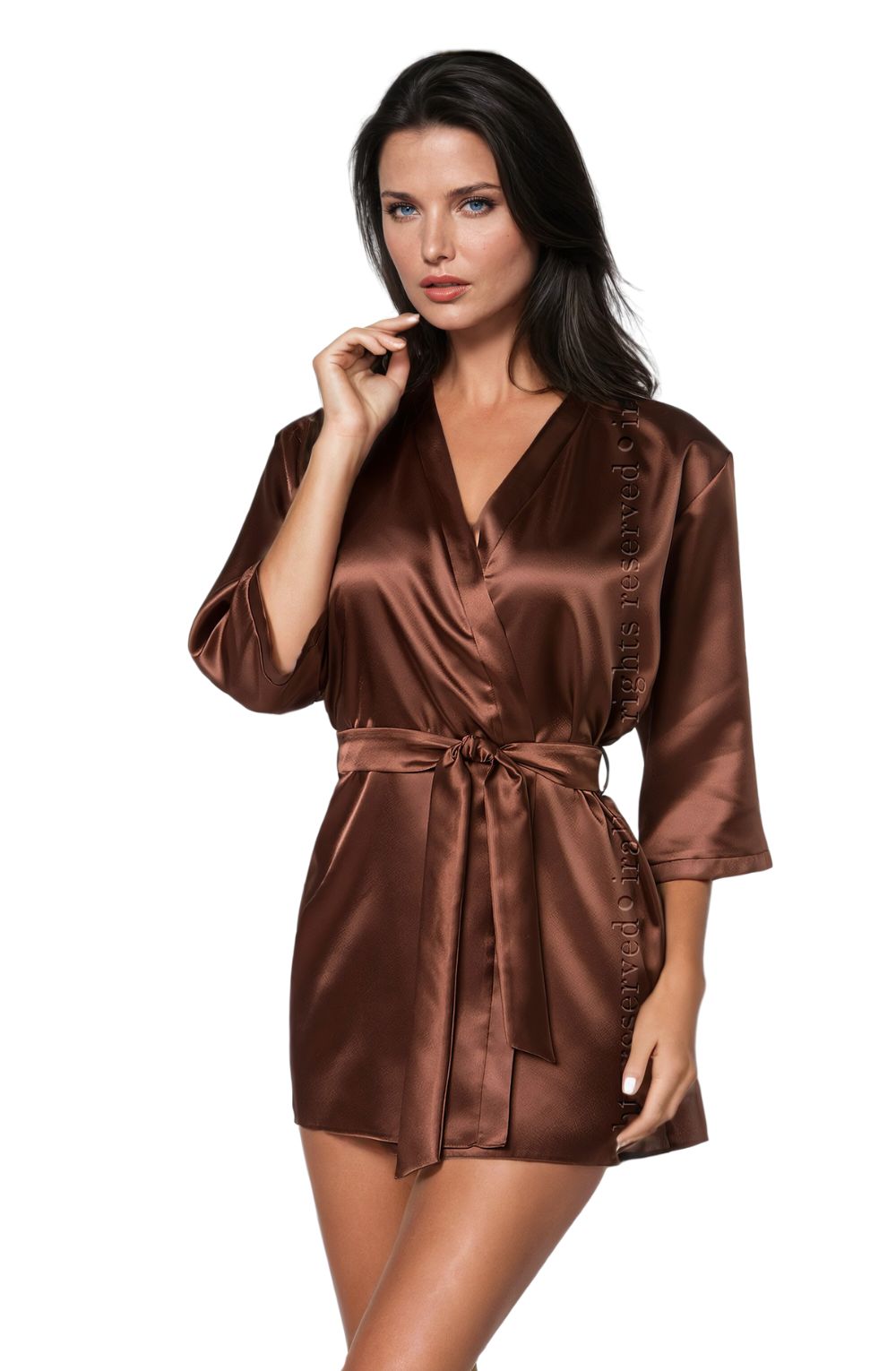 Irall Aria Dressing Gown Navy