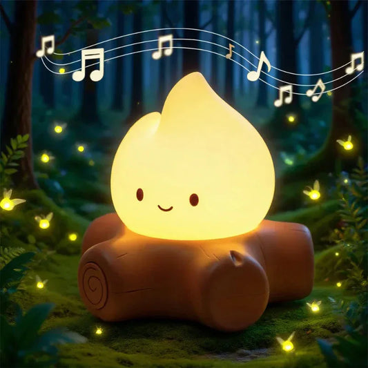Campfire Night Light With White Noise - Puppy's Aesthetics