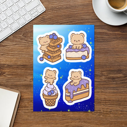 Lil Blueberry Bears Sticker Sheet - Puppy's Aesthetics
