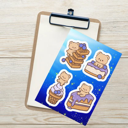 Lil Blueberry Bears Sticker Sheet - Puppy's Aesthetics
