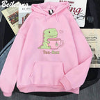Tea-Rex Dinosaur & Tea Lover Hoodie - Puppy's Aesthetics