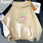 Tea-Rex Dinosaur & Tea Lover Hoodie - Puppy's Aesthetics