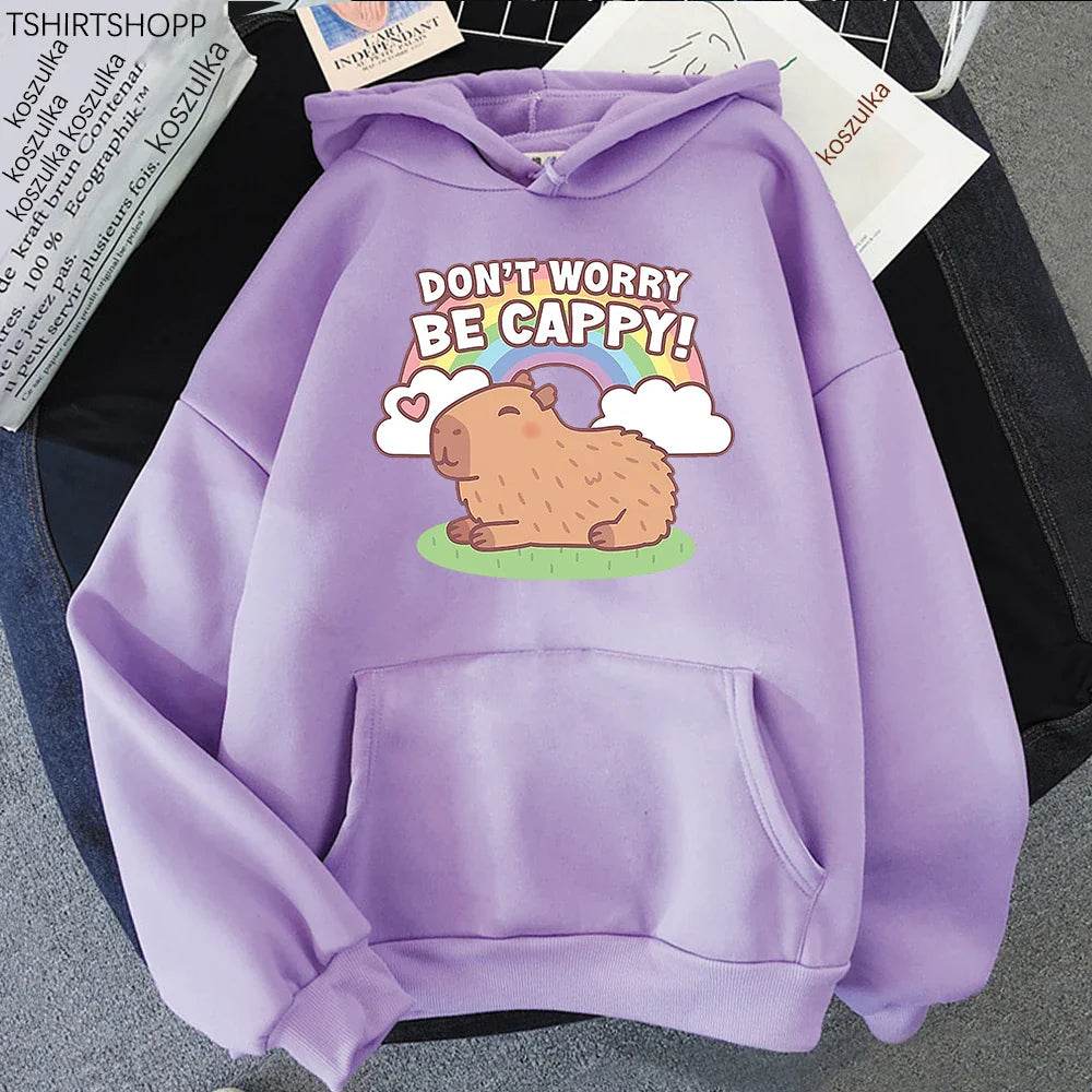 Don't Worry Be Cappy Unisex Hoodie - Puppy's Aesthetics