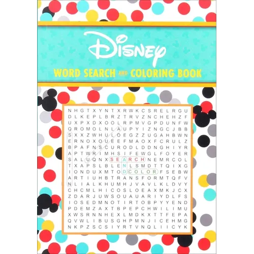 Disney Word Search and Coloring Book