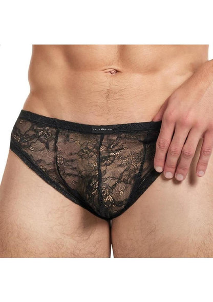 Low Rise Brazilian Brief Sheer Lace for Men