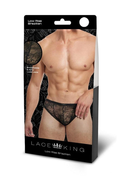 Low Rise Brazilian Brief Sheer Lace for Men