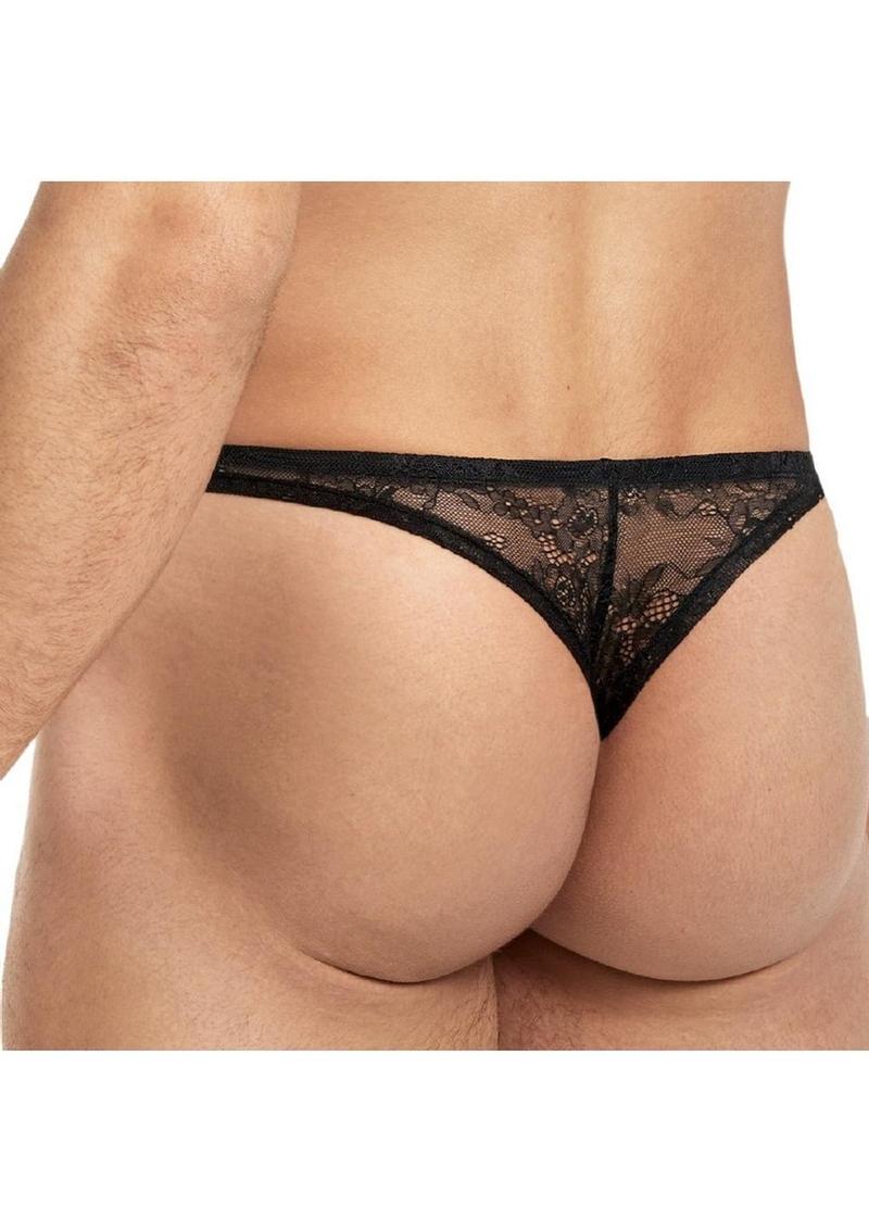 Low Rise Brazilian Brief Sheer Lace for Men