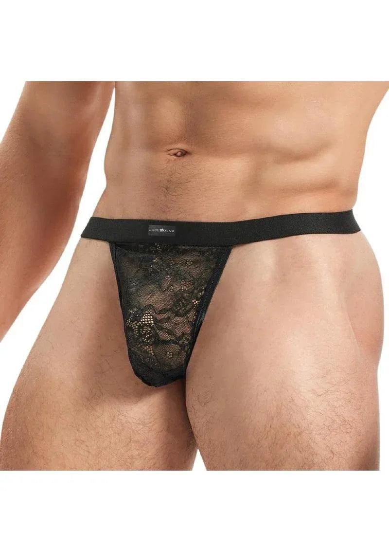Midnight Crown Lace G-String - Puppy's Aesthetics