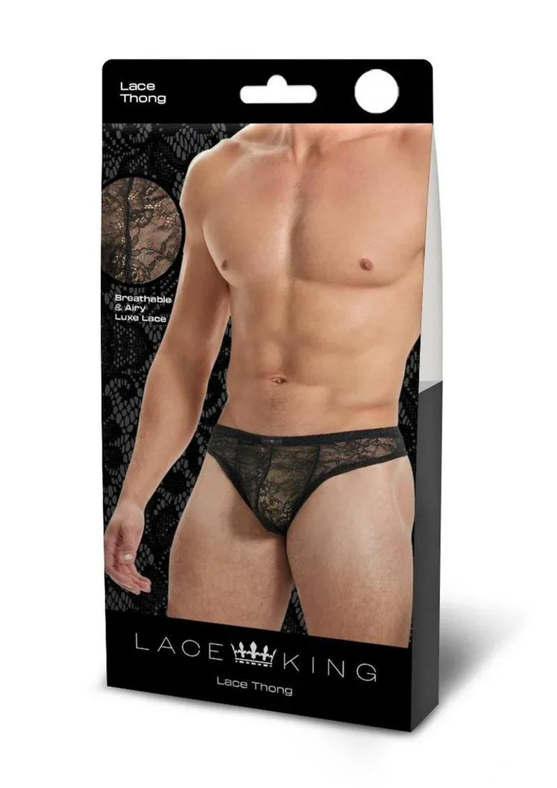 Lace King Men's Lace Thong - Puppy's Aesthetics