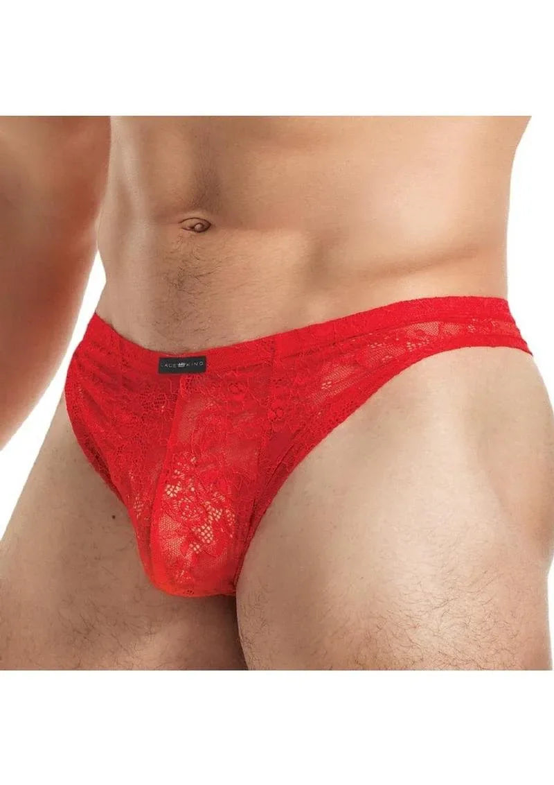 Lace King Men's Lace Thong - Puppy's Aesthetics