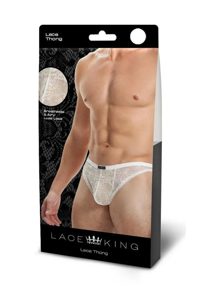 Lace King Men's Lace Thong - Puppy's Aesthetics