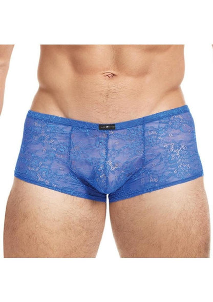 King Low Rise Sheer Breathable Lace Trunks for Men