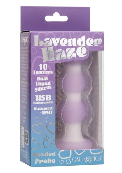 Lavender Haze Beaded Anal Plug