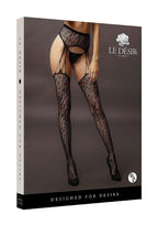 Le Désir Suspender Leopard Pantyhose