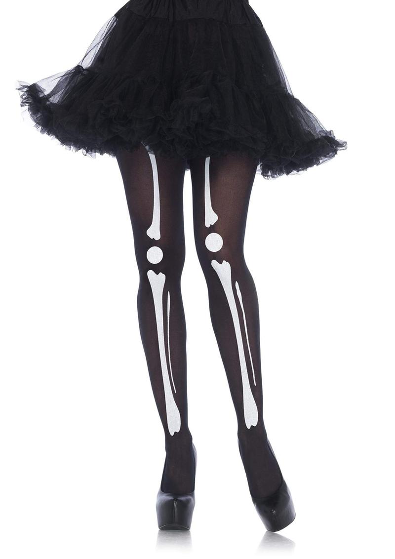 Skeleton Print Bone Tights