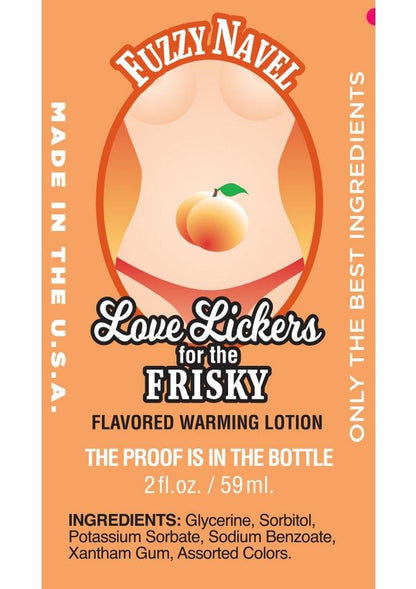 Love Lickers for the Frisky Fuzzy Navel Massage Oil