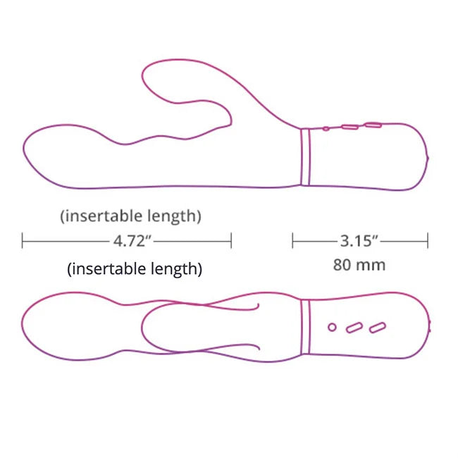 Lovense Nora Rabbit Vibrator – Pink