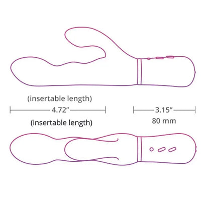 Lovense Nora Rabbit Vibrator – Pink - Puppy's Aesthetics