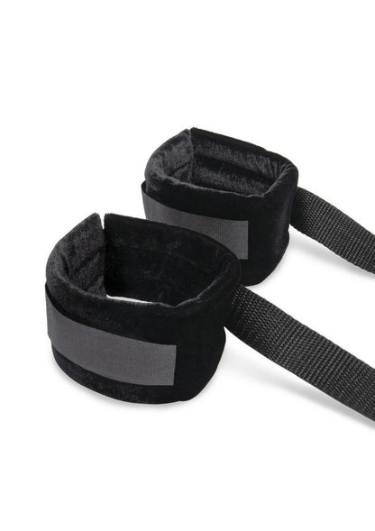 Bondage Bed Strap and Flogger Kit with Satin Blindfold