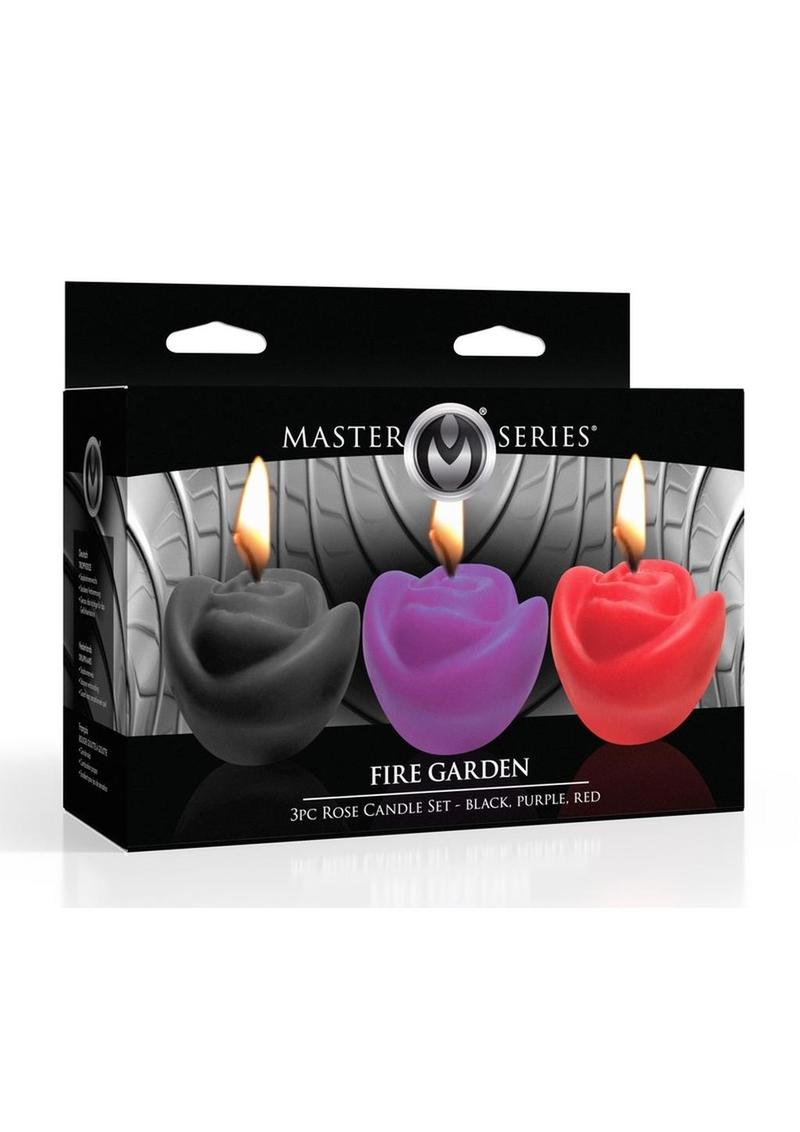 Fire Garden Rose Candle