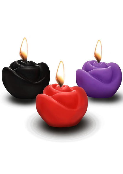 Fire Garden Rose Candle