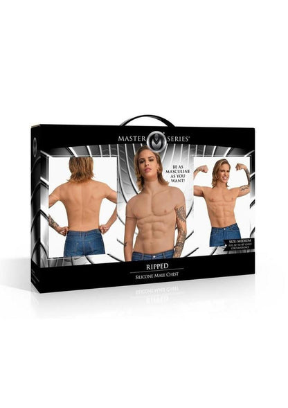 Ripped Silicone Male Chest Shirt